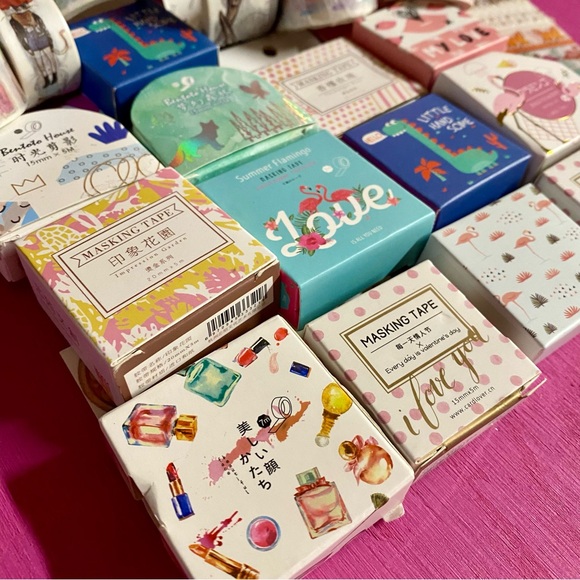 Washi Tape Lot, Set Of 31 Different Washi Tape Rolls, Scrapbooking Crafting Tape - Picture 9 of 10